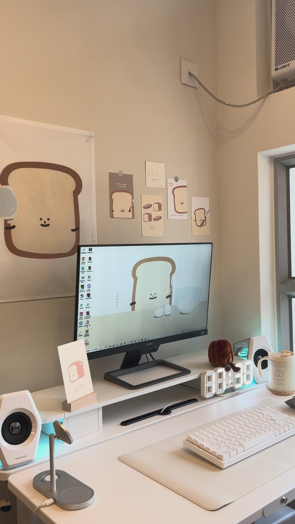 【LIFEMAGICHK】家居療癒插畫套裝｜6款卡片連裝飾掛布♡胖包包