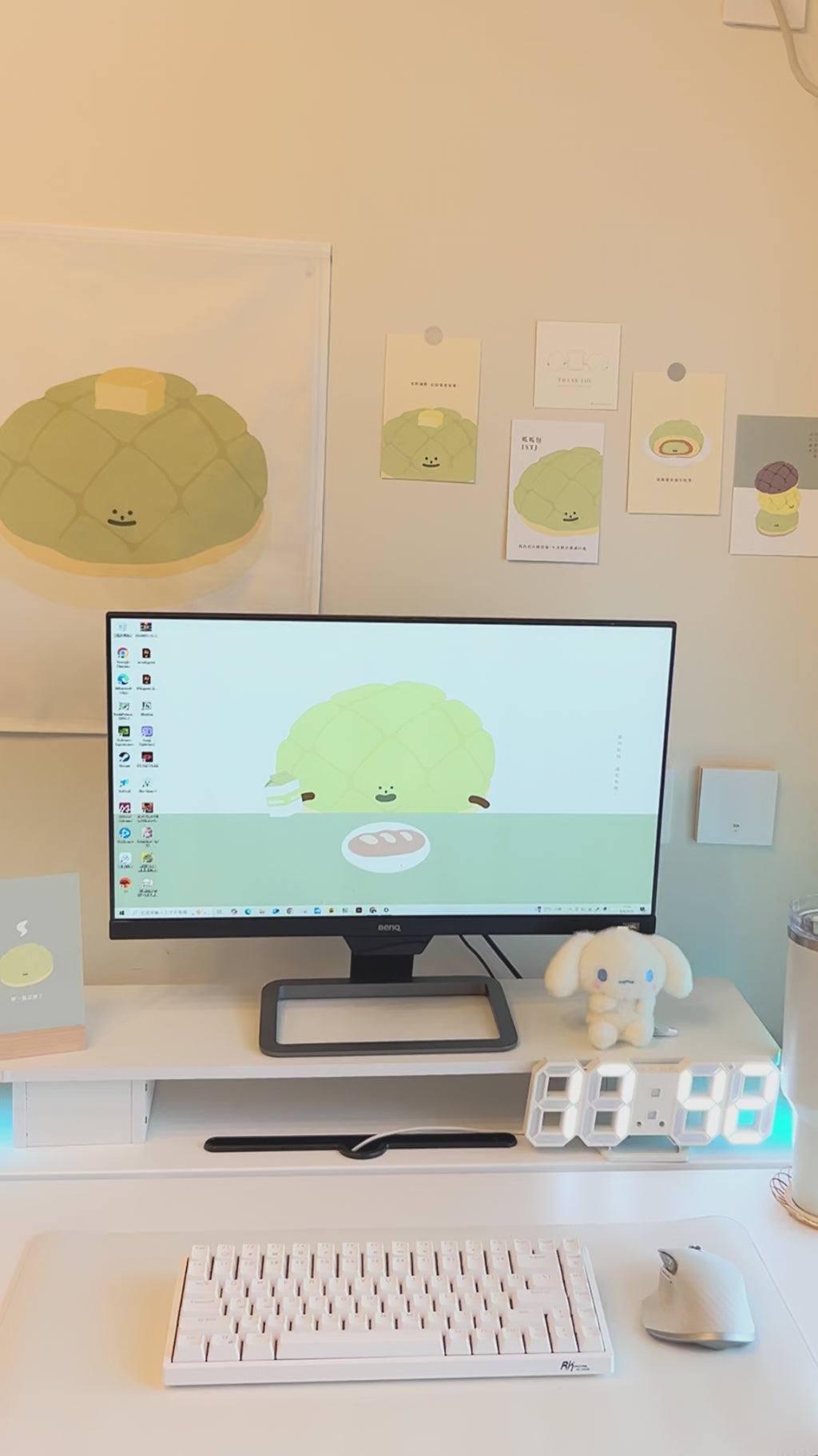 【LIFEMAGICHK】家居療癒插畫套裝｜6款卡片連裝飾掛布♡呱呱包