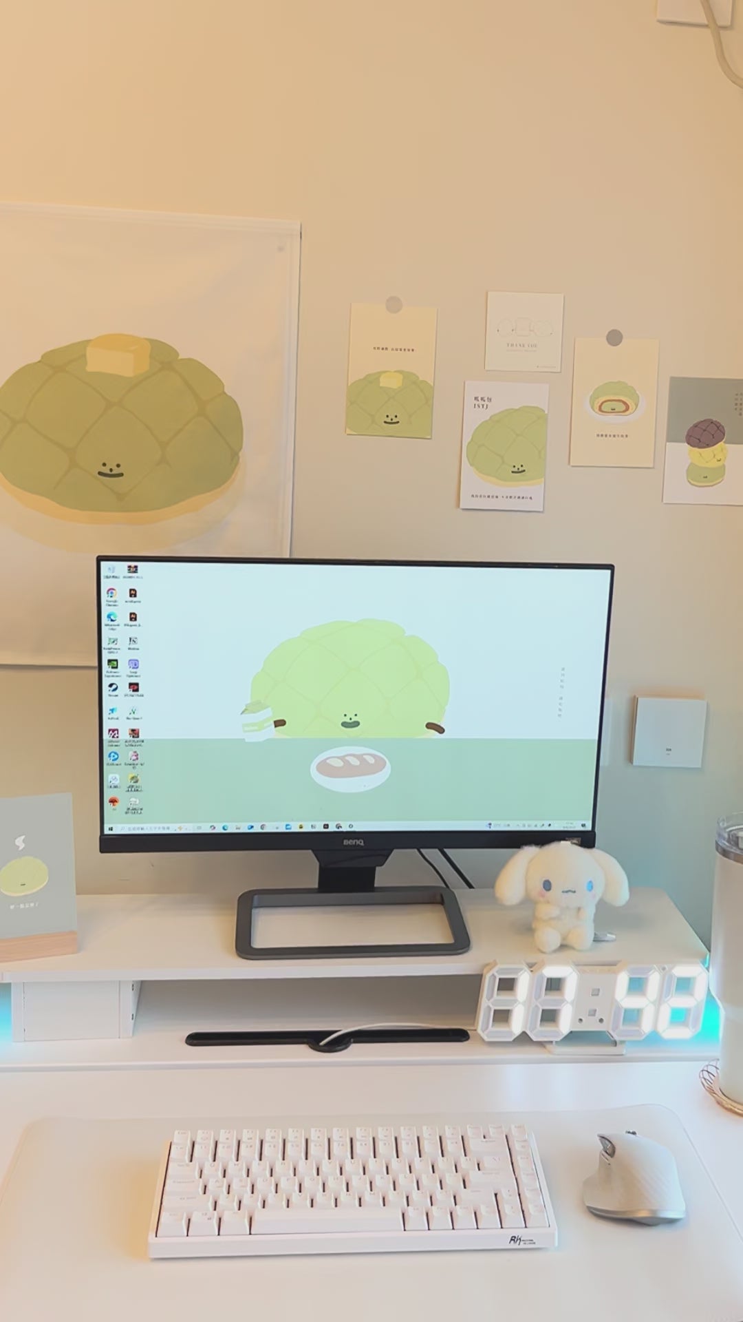 【LIFEMAGICHK】家居療癒插畫套裝｜6款卡片連裝飾掛布♡呱呱包