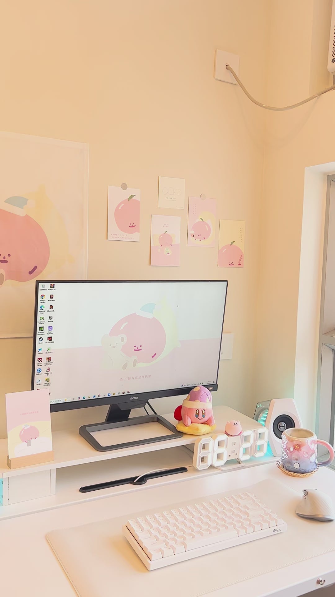 【LIFEMAGICHK】家居療癒插畫套裝｜6款卡片連裝飾掛布♡桃桃子