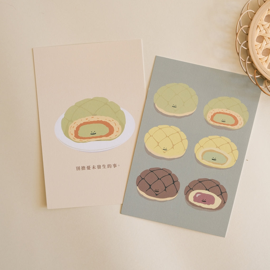 【LIFEMAGICHK】家居療癒插畫套裝｜6款卡片連裝飾掛布♡呱呱包