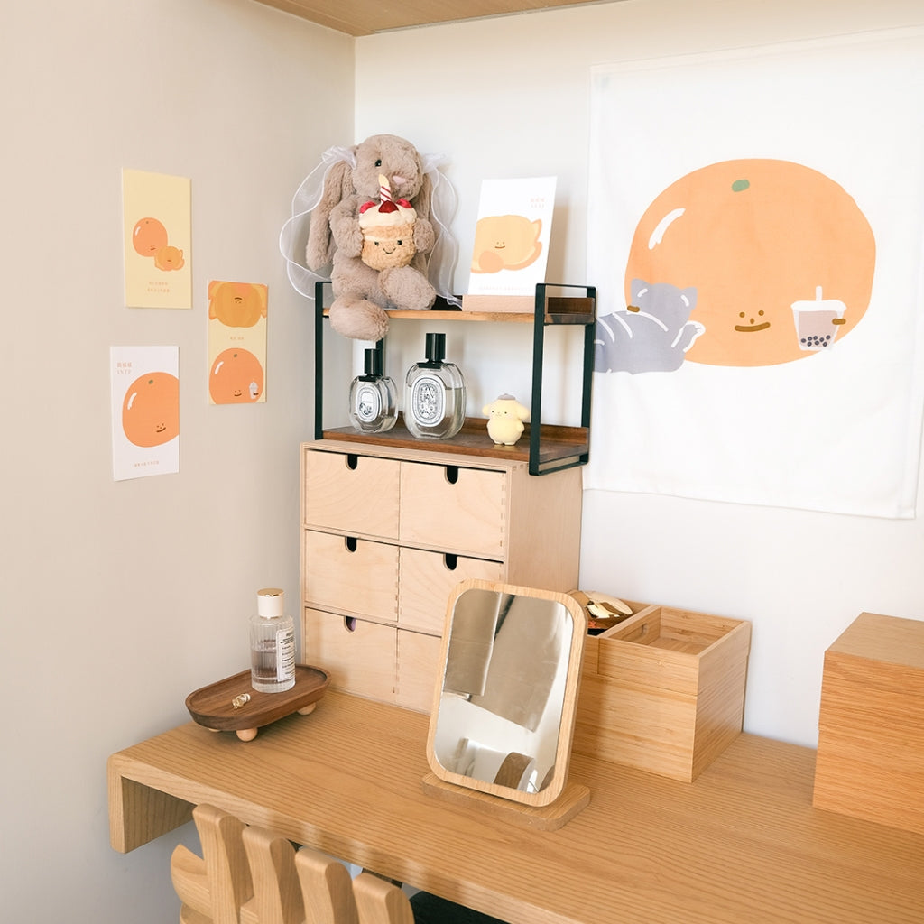 【LIFEMAGICHK GIFT SET】家居療癒美妝桌佈置套裝｜6款卡片＋裝飾掛布＋限定桌面佈置物 1 set♡