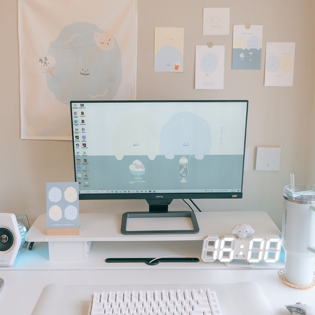 【LIFEMAGICHK】家居療癒插畫套裝｜6款卡片連裝飾掛布♡棉花花