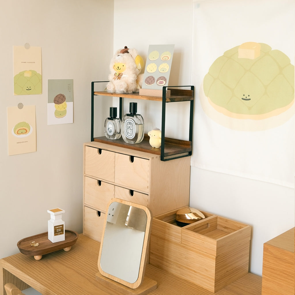 【LIFEMAGICHK GIFT SET】家居療癒美妝桌佈置套裝｜6款卡片＋裝飾掛布＋限定桌面佈置物 1 set♡